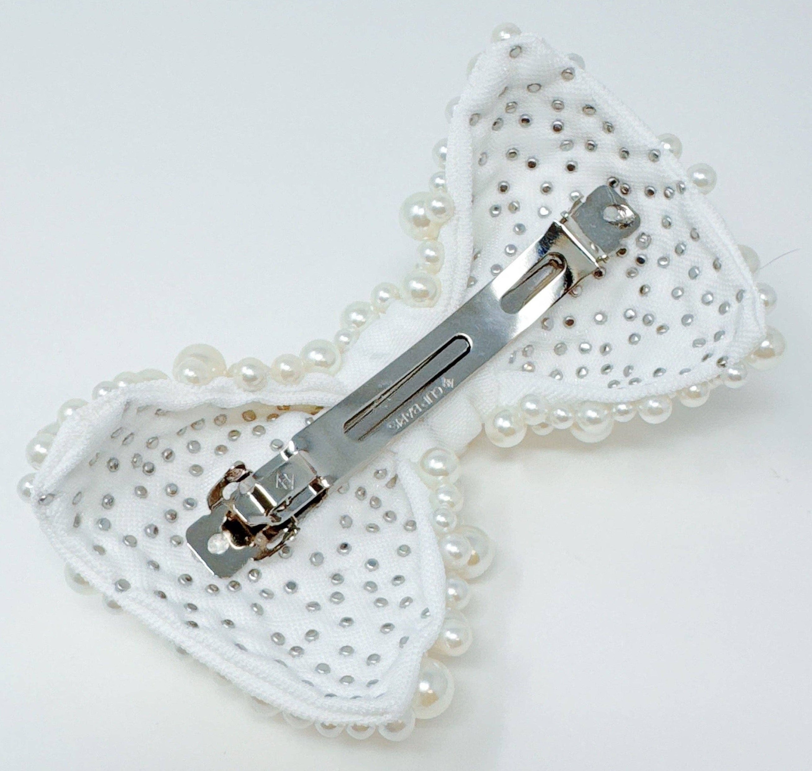 Pearl Bow Hair Clip