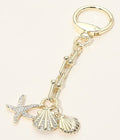 Starfish Sea Shell Bag Charm