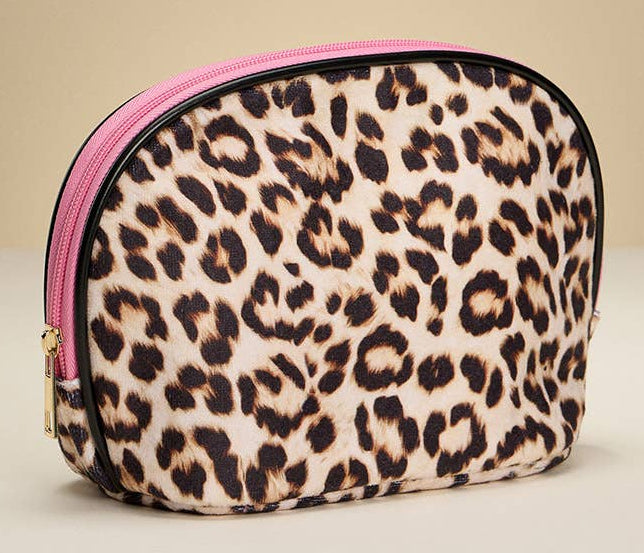 Leopard Print Cosmetic Bag