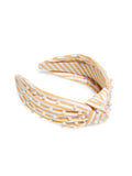Pearls & Stripes Knotted Headband