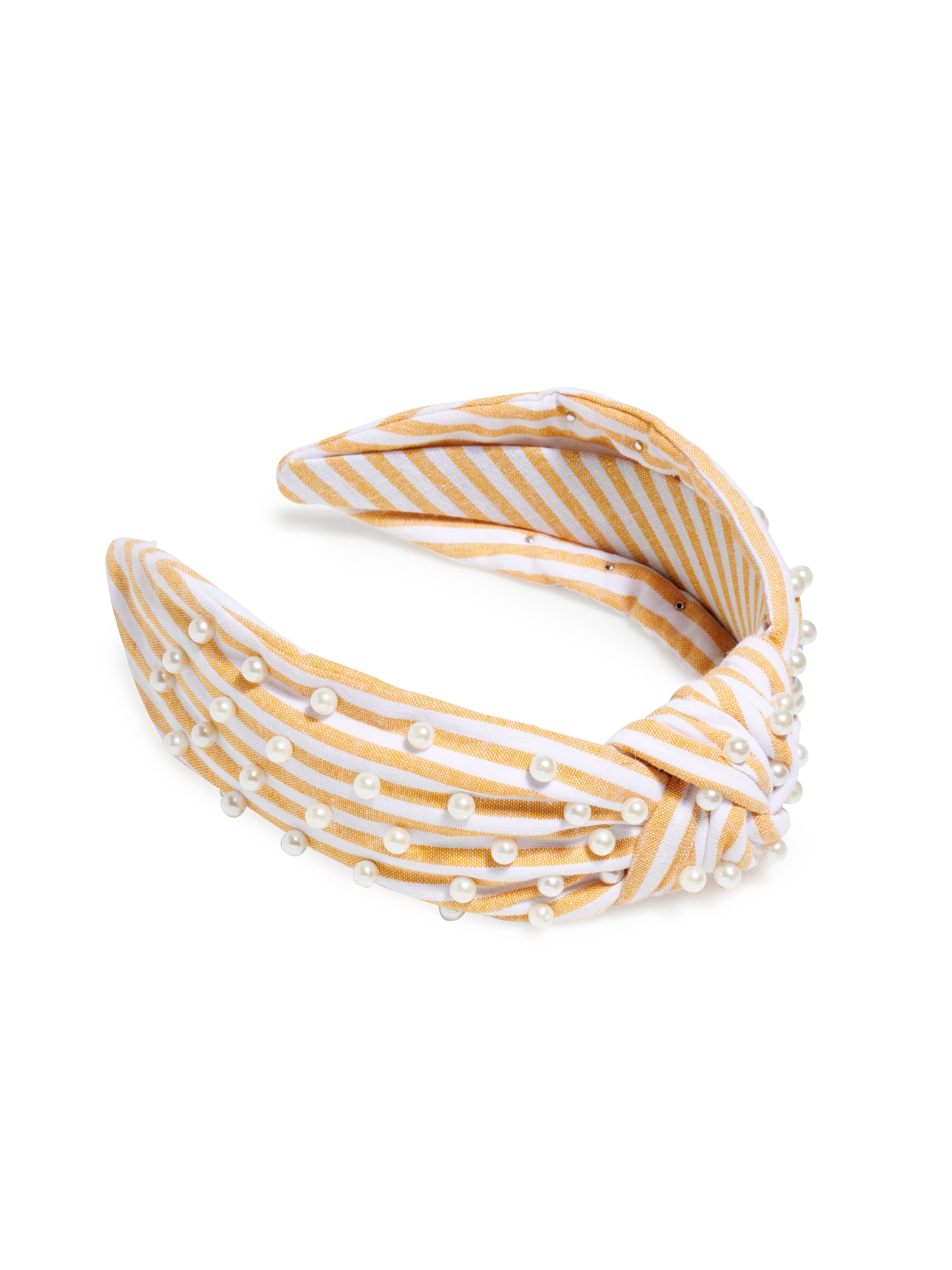 Pearls & Stripes Knotted Headband