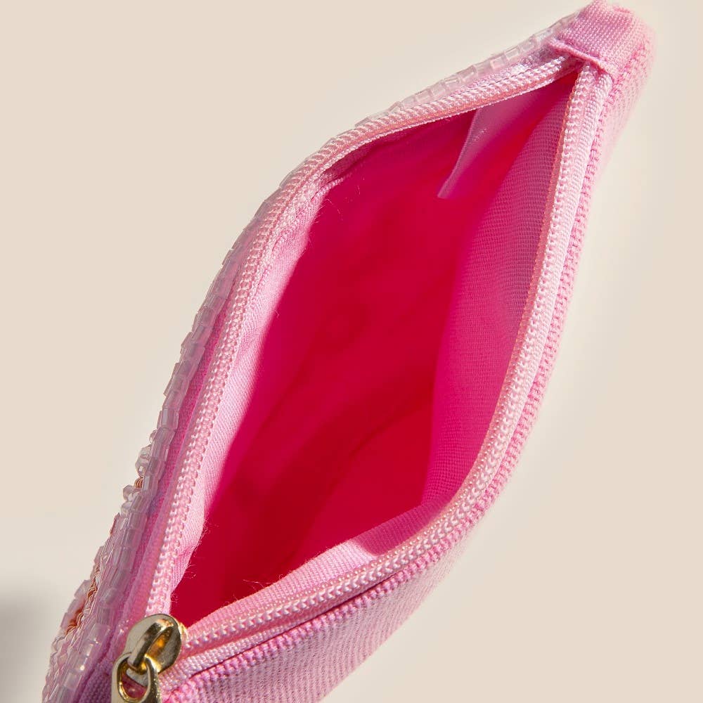 Drinks On Me Beaded Coin Purse