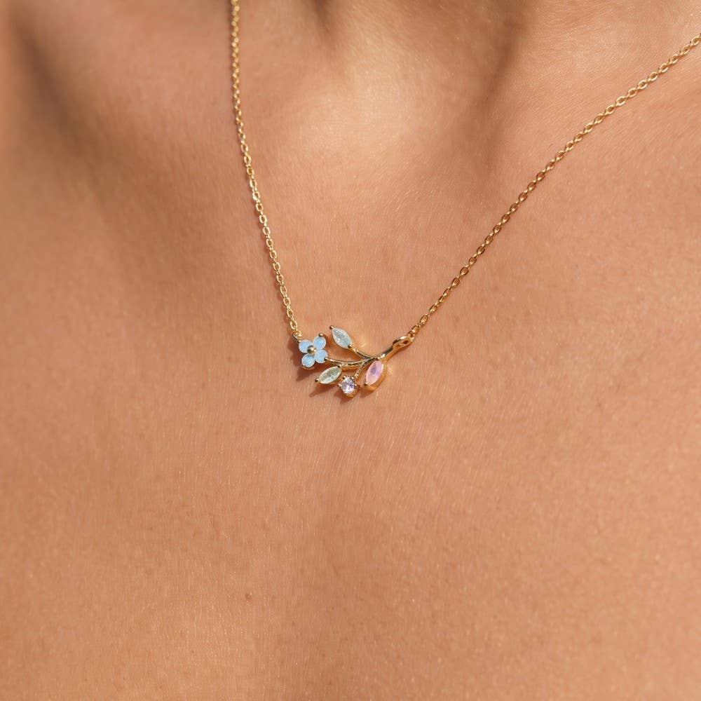 Flower Leaf Necklace