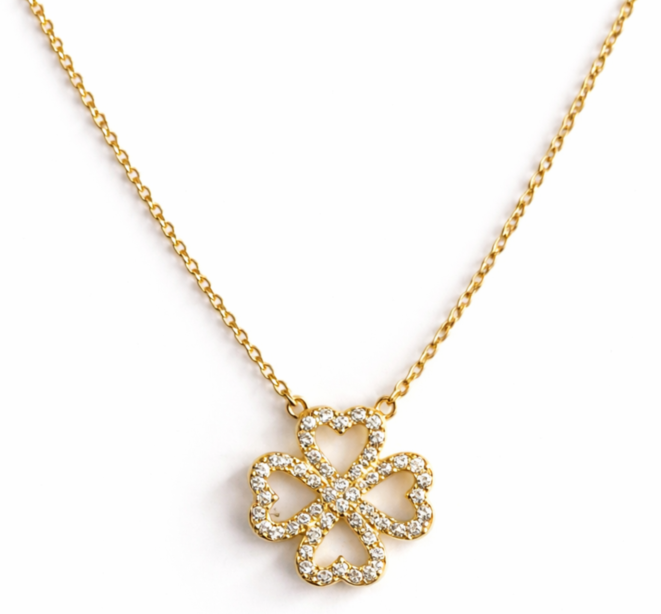 Crystal Clover Necklace
