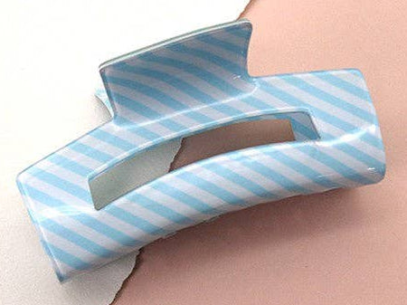 Striped Hair Claw Clip