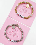I Love Mom Stretch Beaded Bracelet