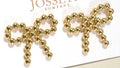 Ball Rope Bow Stud Earrings