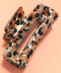 Rectangle Leopard Hair Claw Clip