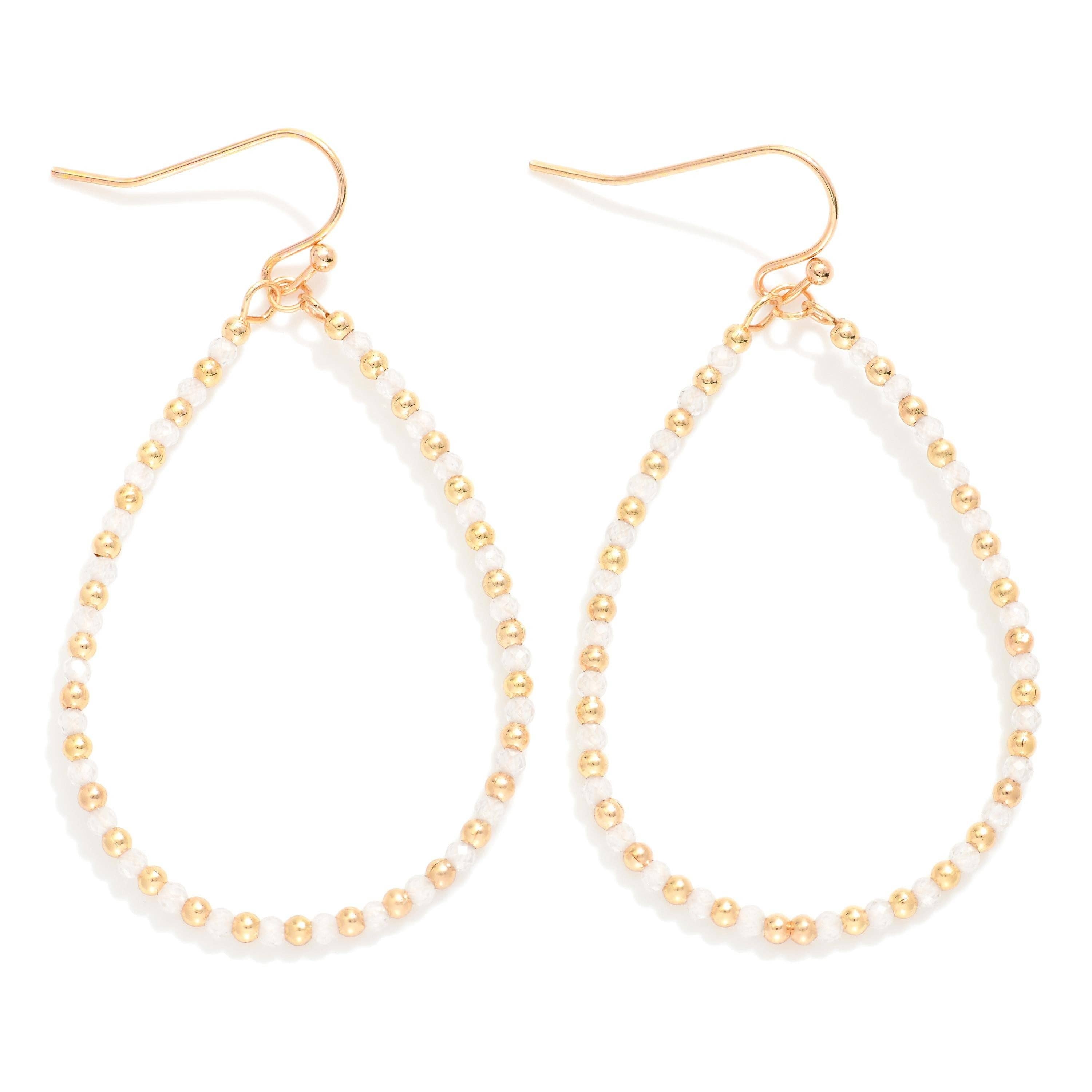 Beaded Teardrop Earrings