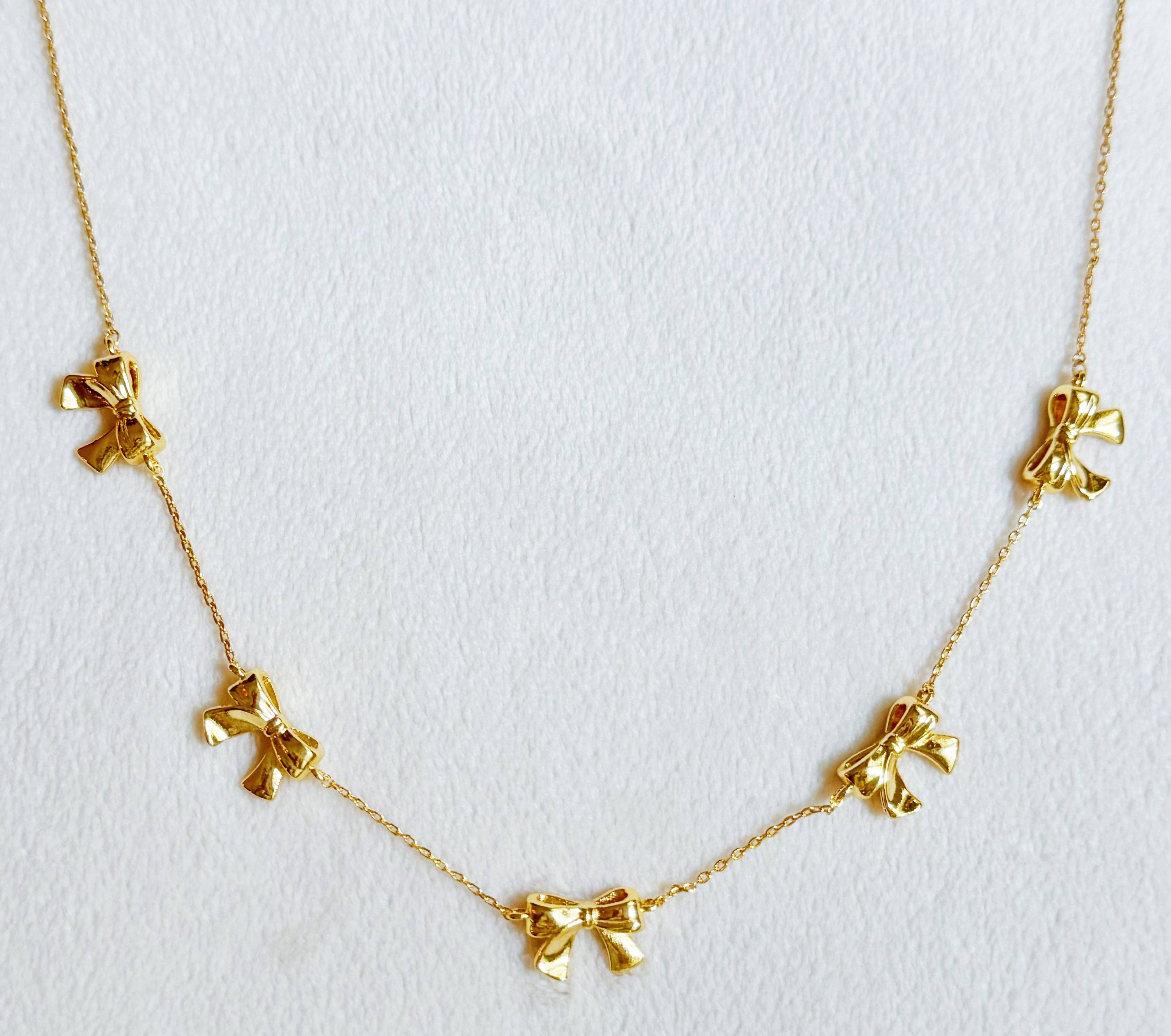 Dainty Bow Necklace