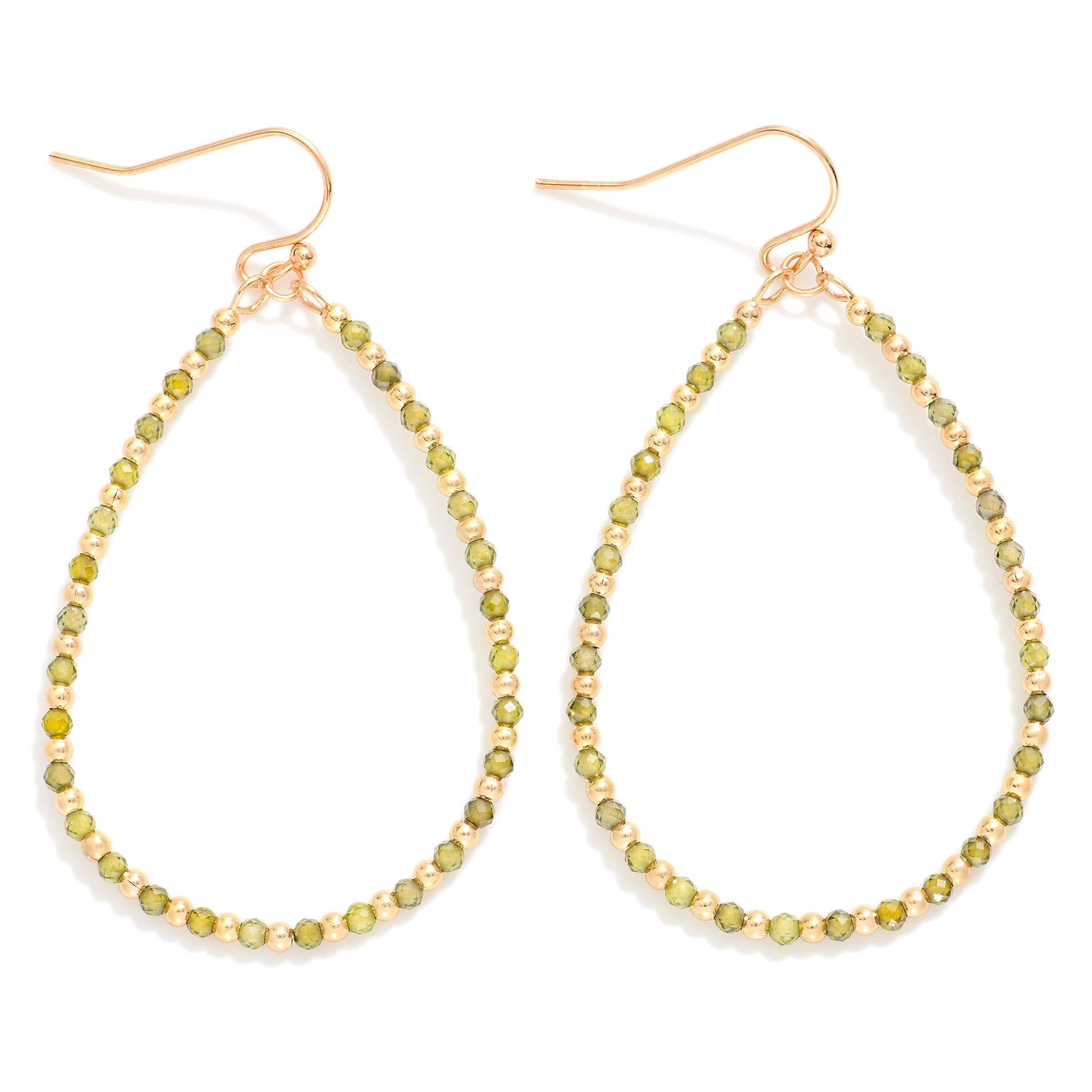 Beaded Teardrop Earrings