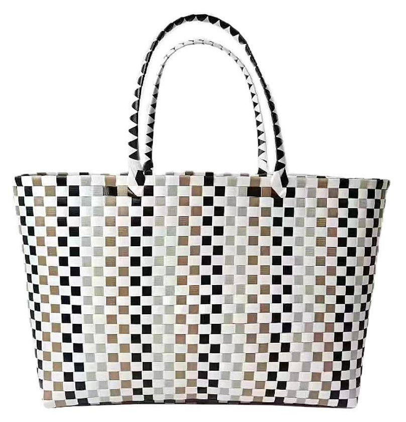 Basket Weave Oversized Tote