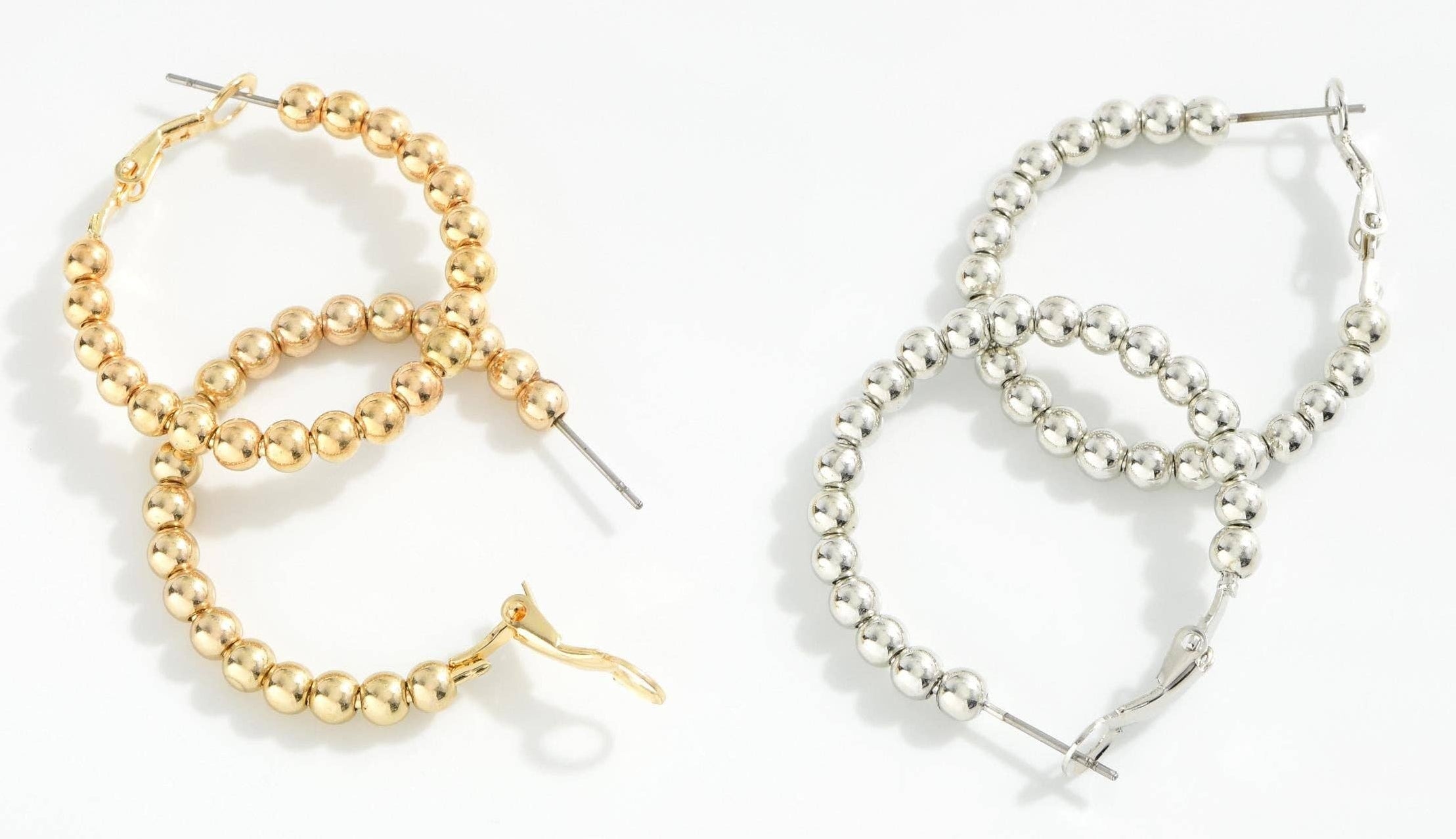 Beaded Hoop Earrings