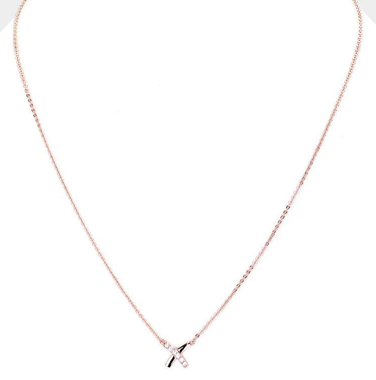 Crisscross Pendant Necklace