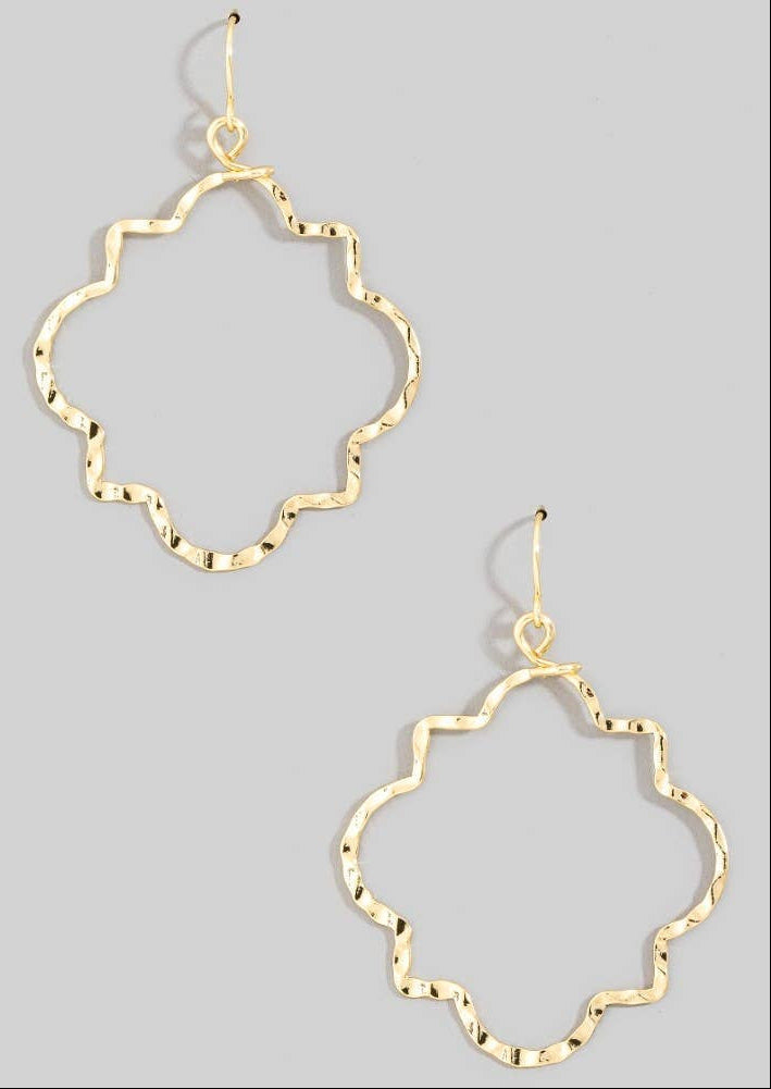 Hammered Hoop Earrings