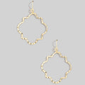 Hammered Layered Wavy Hoop Earrings