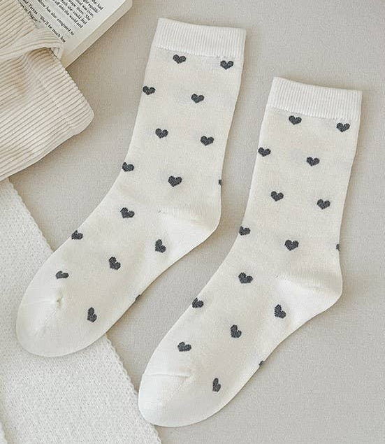 Scattered Heart Socks