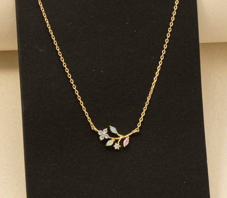Flower Leaf Necklace