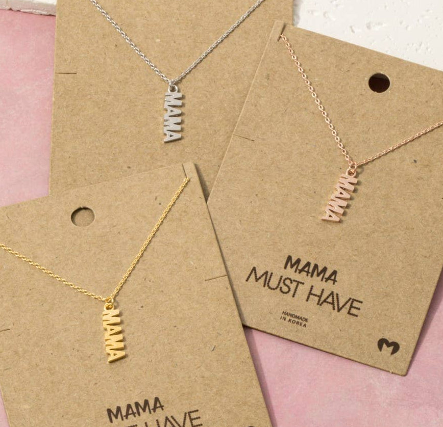 Flat Mama Pendant Necklace