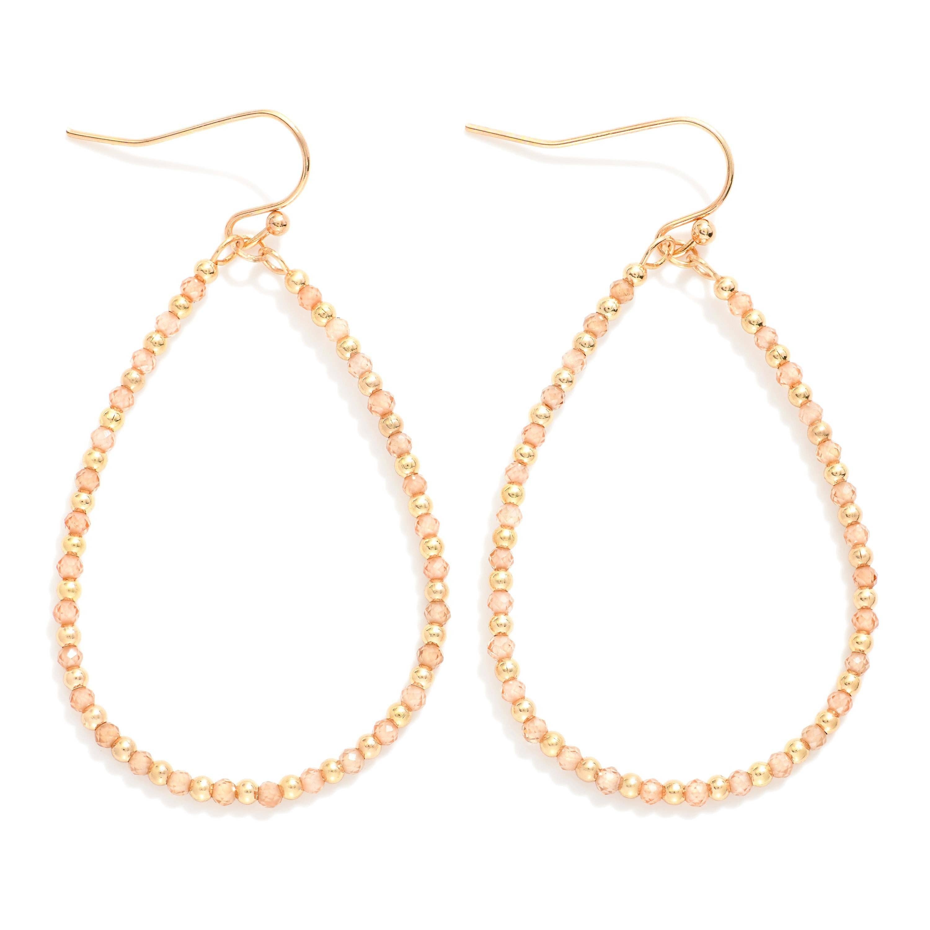 Beaded Teardrop Earrings