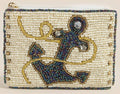 Anchor Beaded Coin Purse