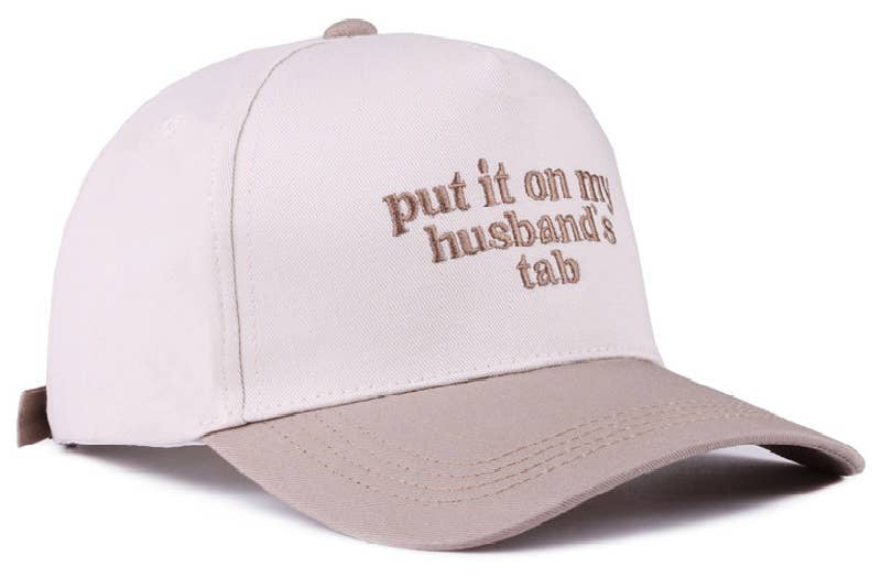 Put It On My Husband's Tab Baseball Cap