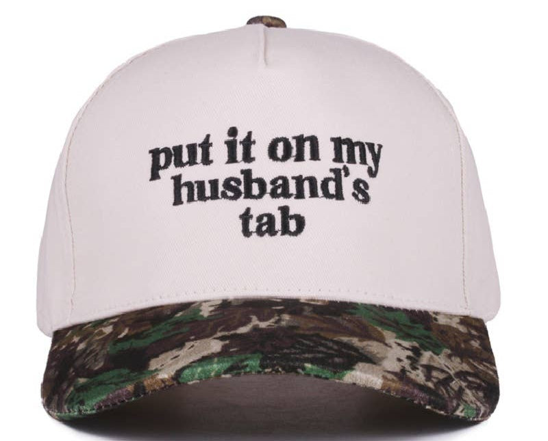 Put It On My Husband's Tab Baseball Cap