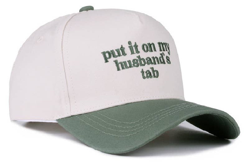 Put It On My Husband's Tab Baseball Cap