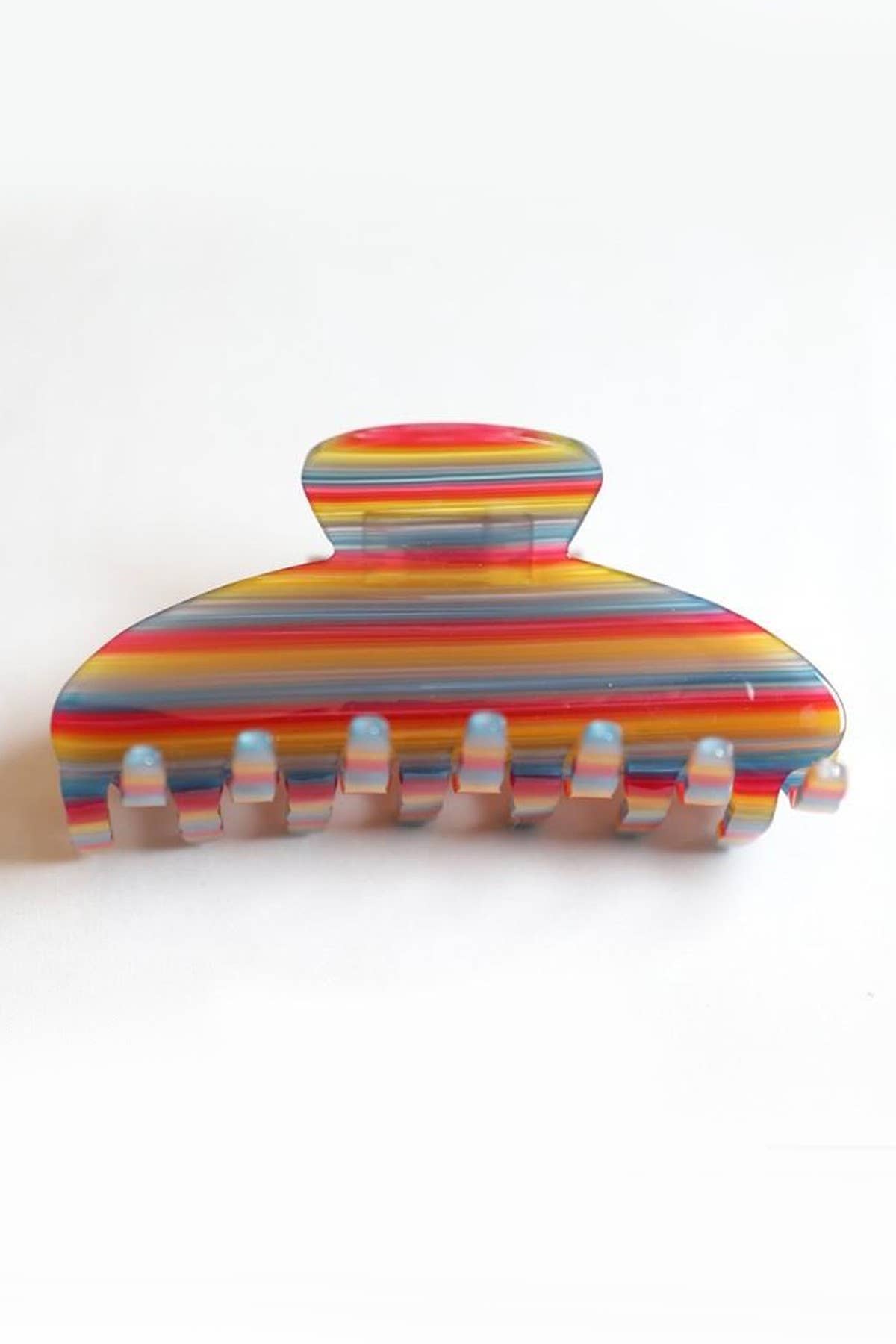 Striped Hair Claw Clip