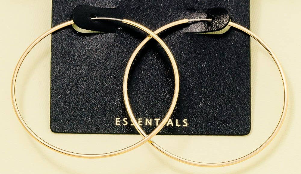 Thin Hoop Earrings