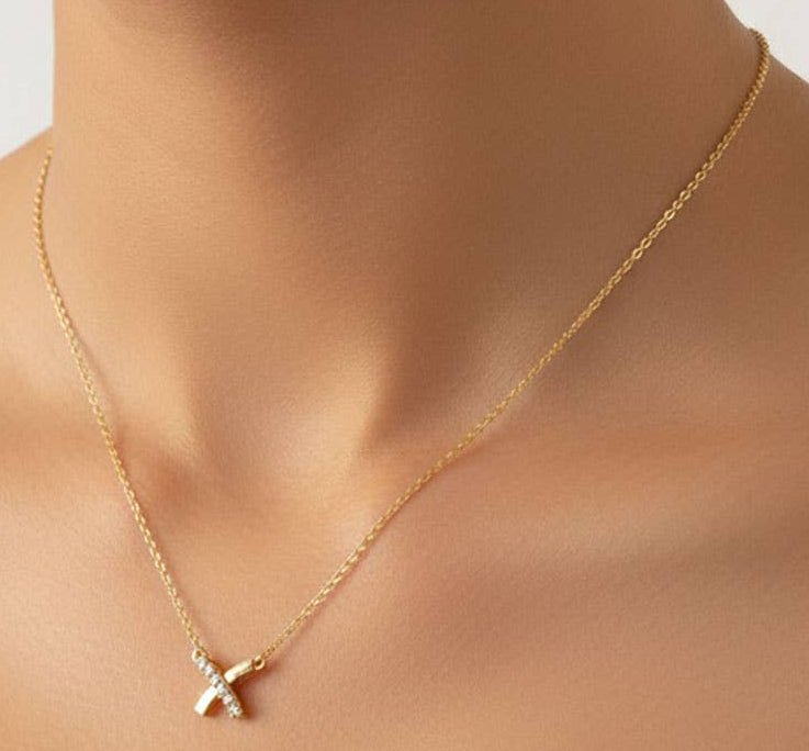 Crisscross Pendant Necklace