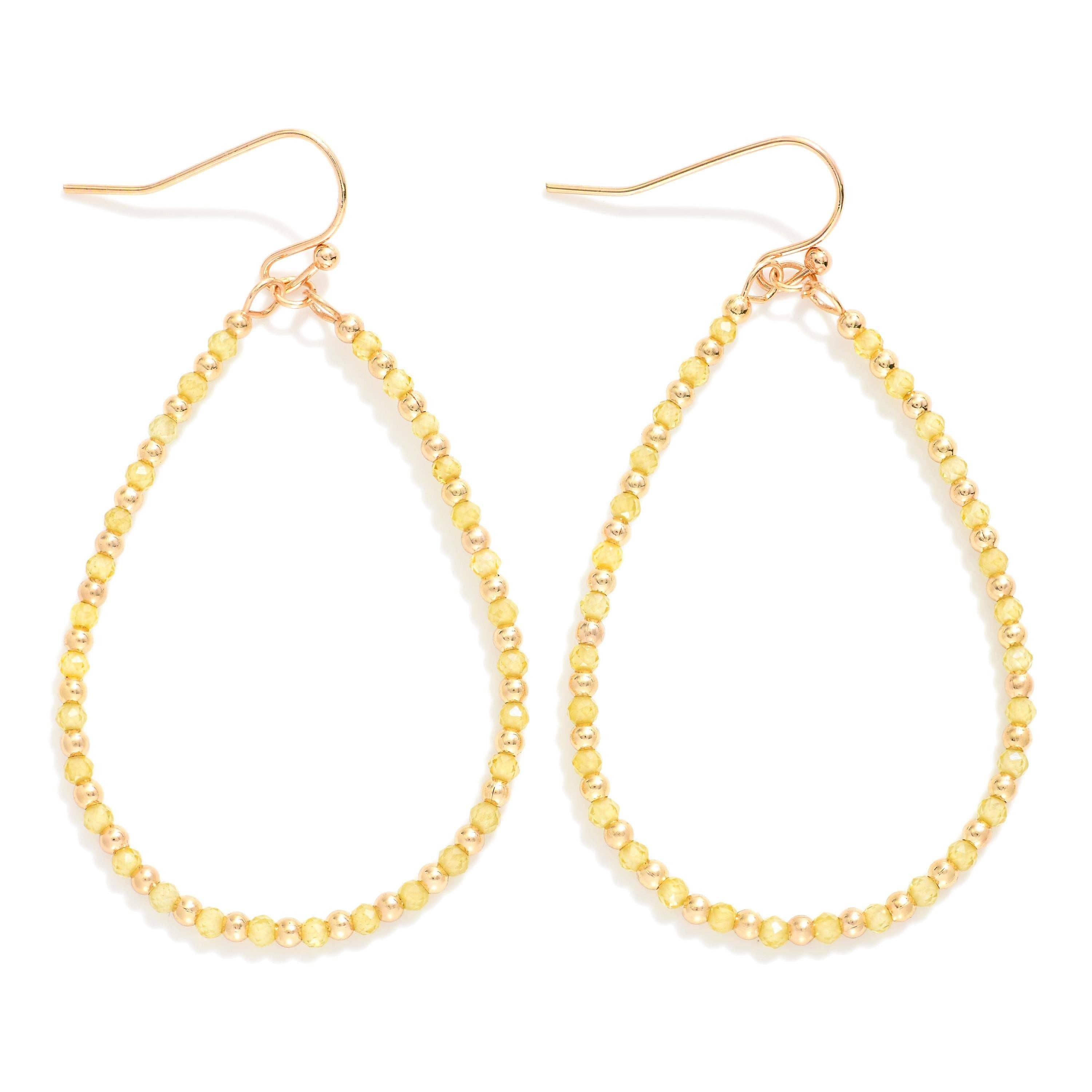 Beaded Teardrop Earrings