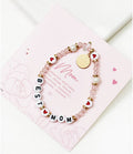 Best Mom Stretch Beaded Bracelet