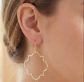 Hammered Hoop Earrings