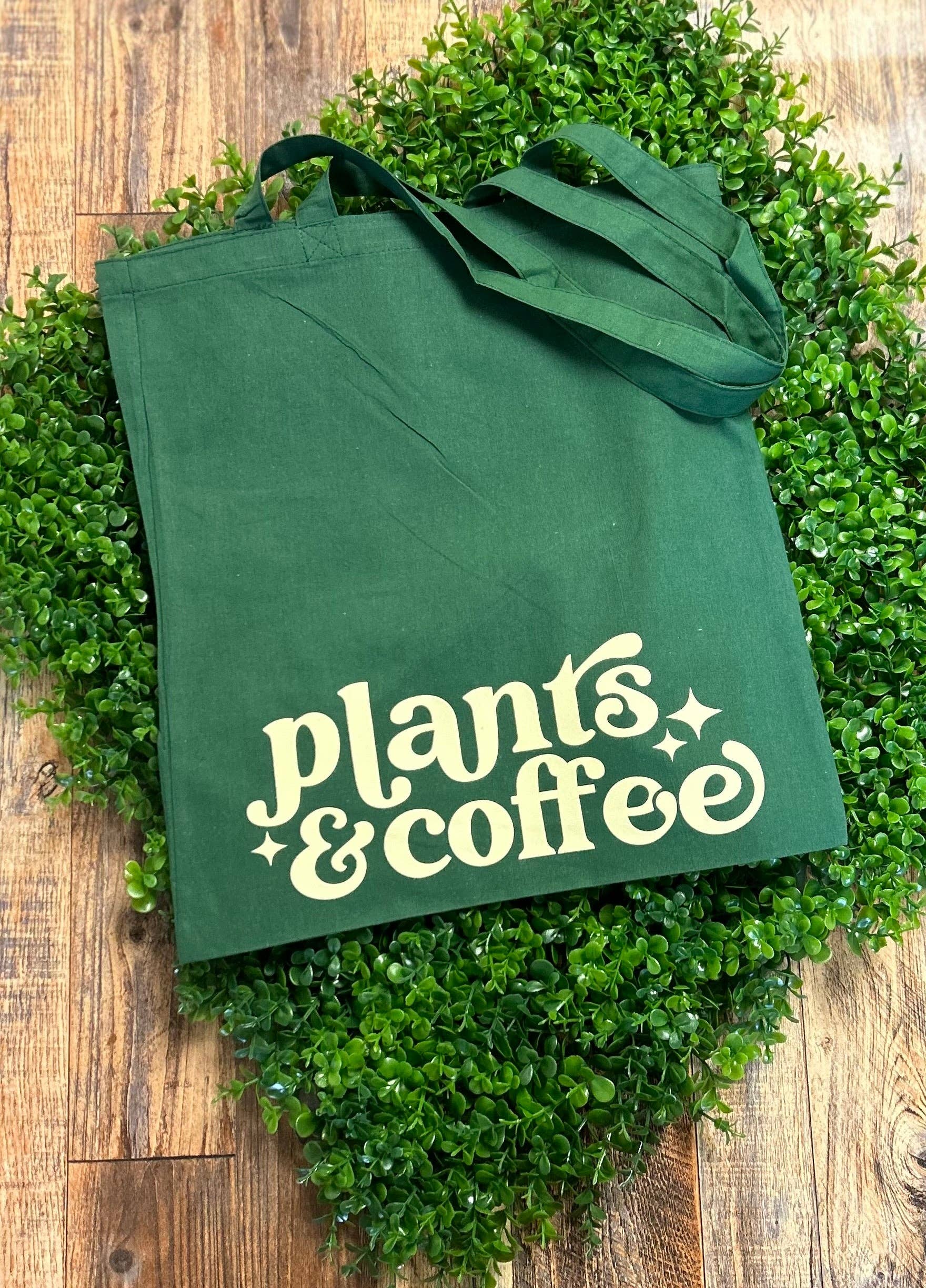 Plants & Coffee Tote