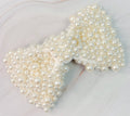 Pearl Bow Hair Clip