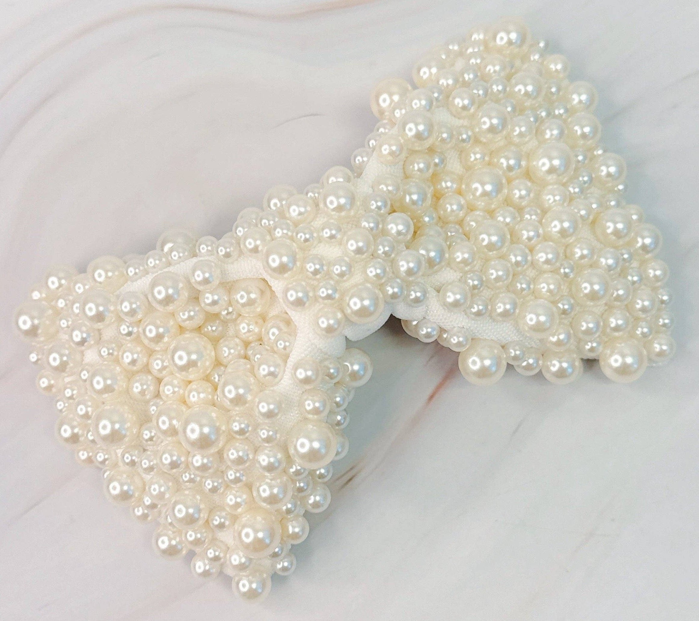 Pearl Bow Hair Clip