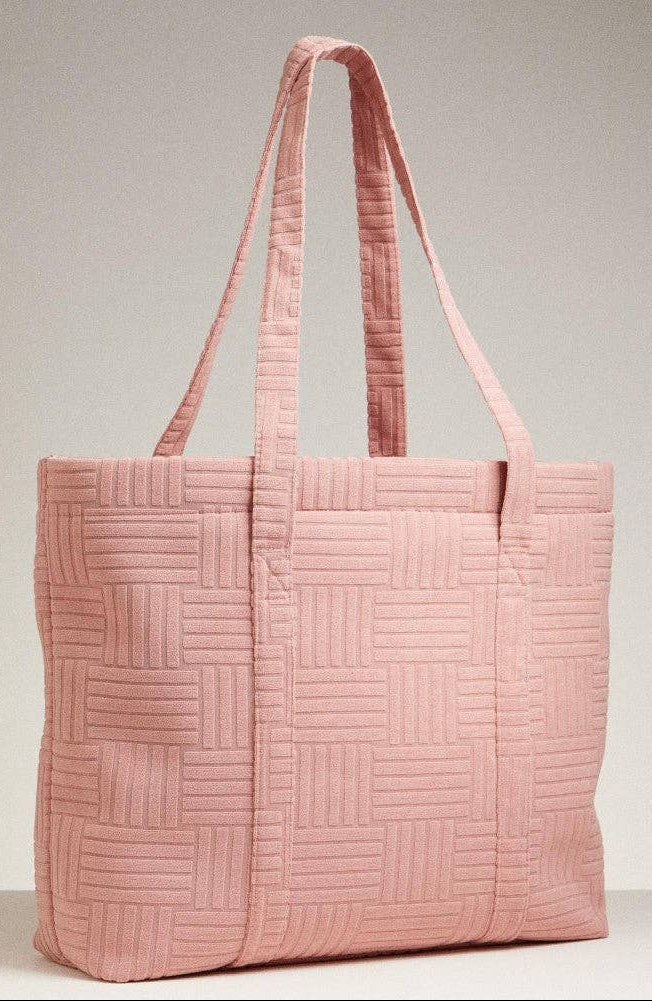 Quilted Terry Cloth Tote