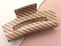 Striped Hair Claw Clip