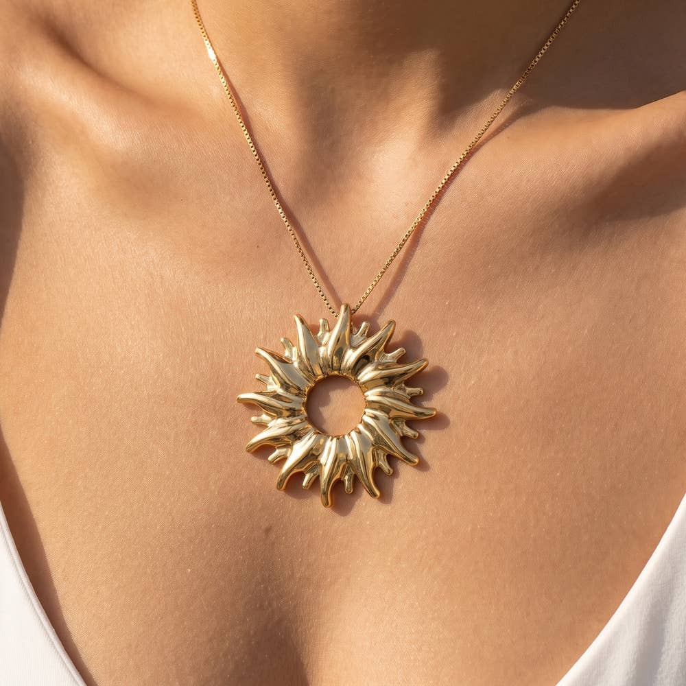 Sunburst Pendant Necklace