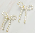 Pearl Bow Earrings