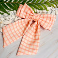 Plaid Double Bow Hair Clip
