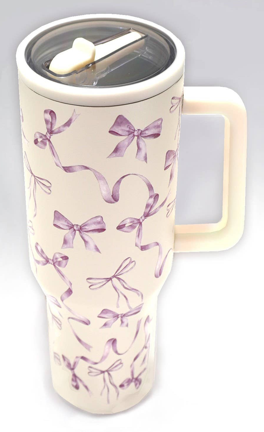 Purple Bow Tumbler